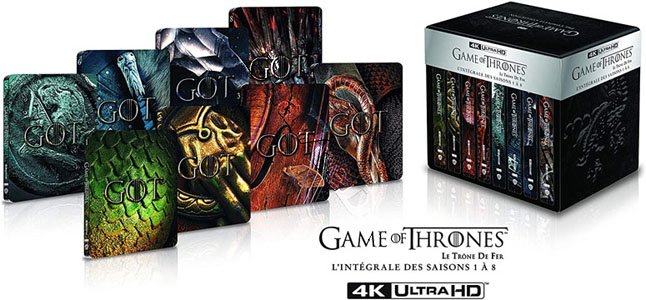 Game of Thrones - Complete Seasons 1-8 - 33-Disc 4K Ultra HD Box Set (Blu-Ray)